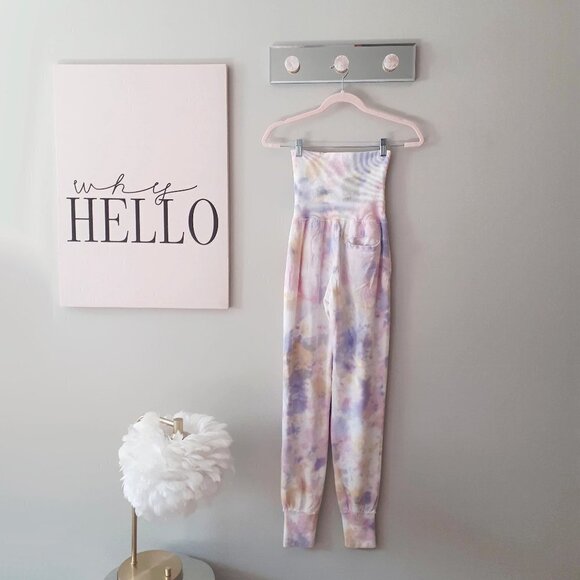 NWT Young Fabulous & Broke pastel tie dye jogger high waist sweatpants, S - Picture 6 of 6